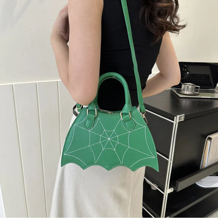 Halloween Spider Web Saddle Bags Fashion Personality Crossbody Shoulder Bag With Handle Women's Handbags - Bellarte Enchanté Halloween Spider Web Saddle Bags Fashion Personality Crossbody Shoulder Bag With Handle Women's Handbags